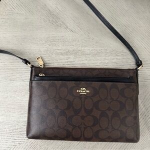 Coach Signature Brown Crossbody Bag
